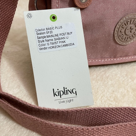 ✅NWT Authentic Kipling Crossbody Mini - Twist Pink - Picture 4 of 9